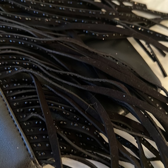 Deux Lux Leather Fringe Large Clutch - Picture 3 of 8